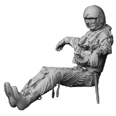 US Navy late F-14 pilot, 2000-2006 era, seated 2, visor up, HGU-4 sunglasses Reedoak 480236 1:48