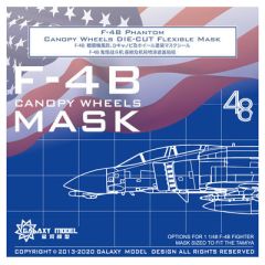 F-4B Phantom II Ghost fighter cockpit and wheel spraying mask set