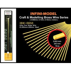 Ultra fine brass wire (0.065mm) Infini Model IBW-0650