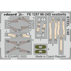 Mi-24D seatbelts STEEL