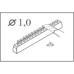 Button - head rivet calibre 1,0 mm (60 pcs)