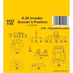 A-26 Invader gunner`s position