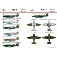 MiG-3 decal sheet