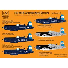 F4U-5N / NL Argentine Naval Corsairs decal sheet