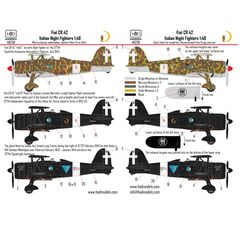 CR-42 Italian night figthers decal sheet