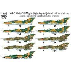 MiG-21 MF/ Bis/UM Hungarian Air Force insignias decal sheet