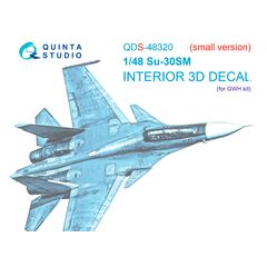 Su-30SM 3D-Printed & coloured Interior on decal paper (small version)