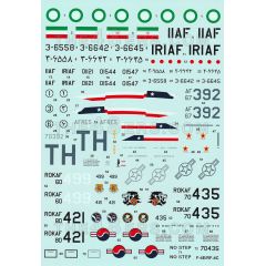 F-4E/RF-4C Phantom II (USAF, Iran, South Korea - updated Iranian sharkteeth markings )