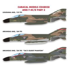 F-4C/D Phantom II Part 3 AR, CA, IN, LA, MO and TX ANG