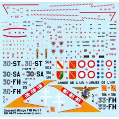 Mirage F.1B Part 1 30-ST, 30-SA, 30-FH, 33-FH