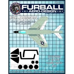 F3H-2 canopy and wheel hub vinyl mask set