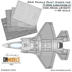 F-35A RAM panels paint masks