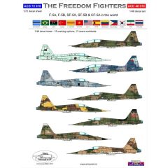 F-5A/B decal set for 13 users worldwide