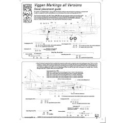 JA 37 Viggen markings all versions