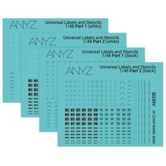 Labels and stencils - Set of 4 (complete package)