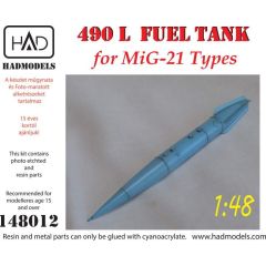 MiG-21 fuel tank (490 lt)