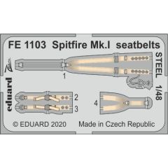 Spitfire Mk.I seatbelts STEEL