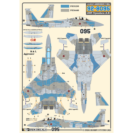 F-15J/DJ JASDF Aggressors Vol.1 DXM Decals 31-4264 1:48