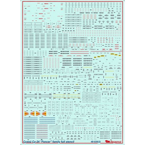 Su-24 full stencils set, image 2