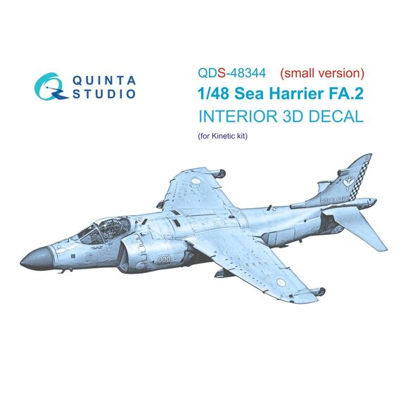 Sea Harrier FA.2 3D-Printed & coloured Interior on decal paper (small version)