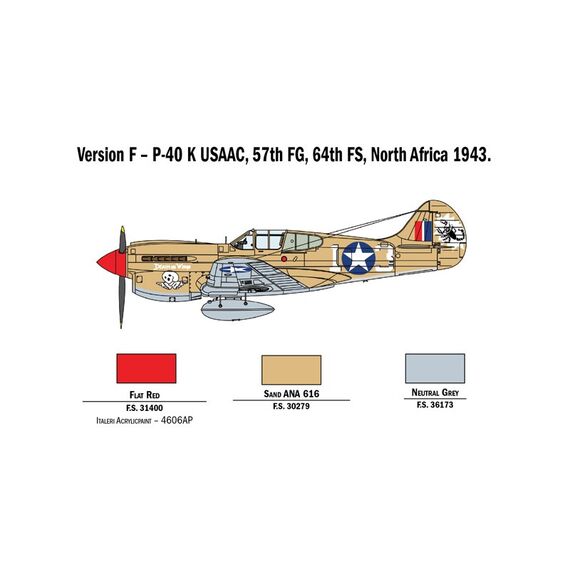 P-40 E/K KittyHawk Italeri 2795 1:48, image 9