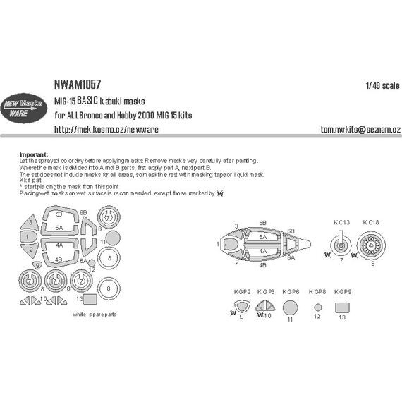 MIG-15 BASIC kabuki masks, image 2