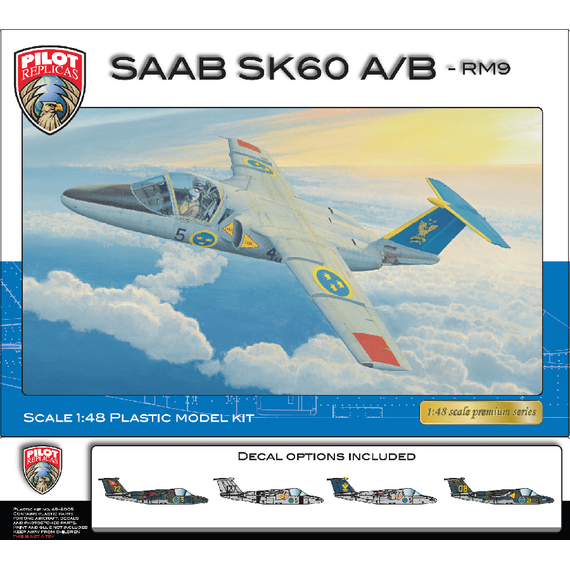 SAAB SK60 A & B rm9 Pilot-Replicas 48A005 1:48