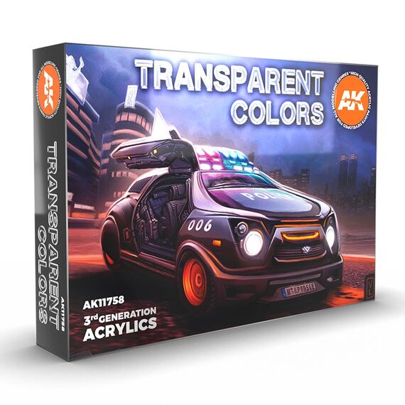 TRANSPARENT COLORS SET AK Interactive AK11758