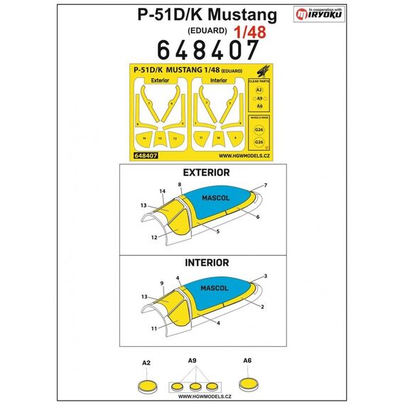 P-51D/K Mustang - Mask set, image 2