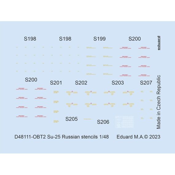 Su-25 Russian stencils, image 2