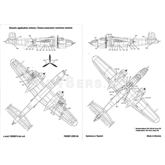 B-25C/D Mitchell  "Pin-Up Nose Art" Part 1 (Stencils not included), image 3