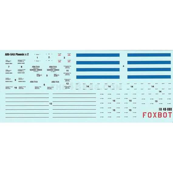 Missile AIM-54A Phoenix Stencils