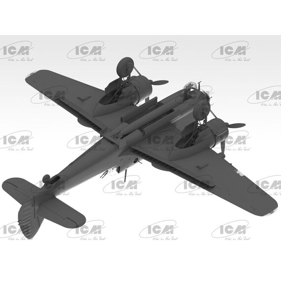 Beaufort Mk.I, WWII British Torpedo-Bomber ICM 48310 1:48, image 6