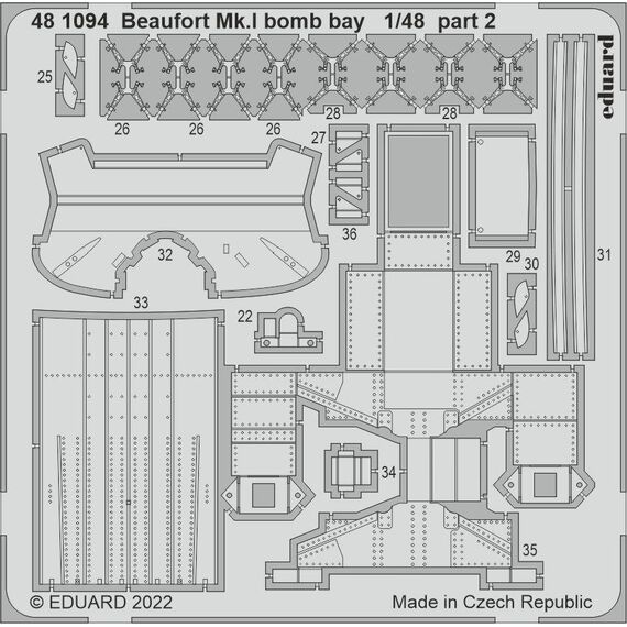 Beaufort Mk.I PART II BIG detail set, image 2