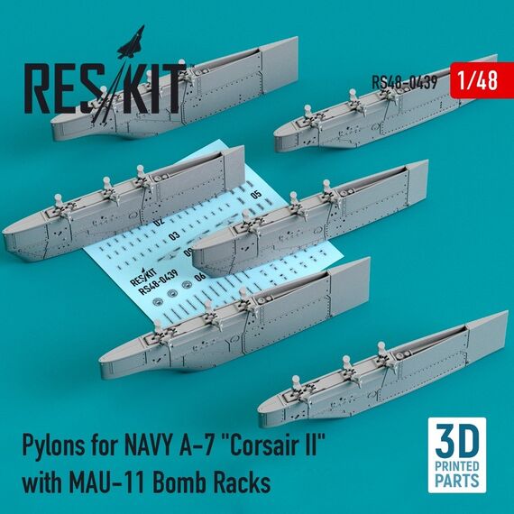 A-7 "Corsair II" Pylons for NAVY with MAU-11 Bomb Racks