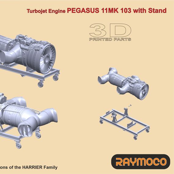 Turbo Jet Engine Pegasus 11MK 103 with Stand