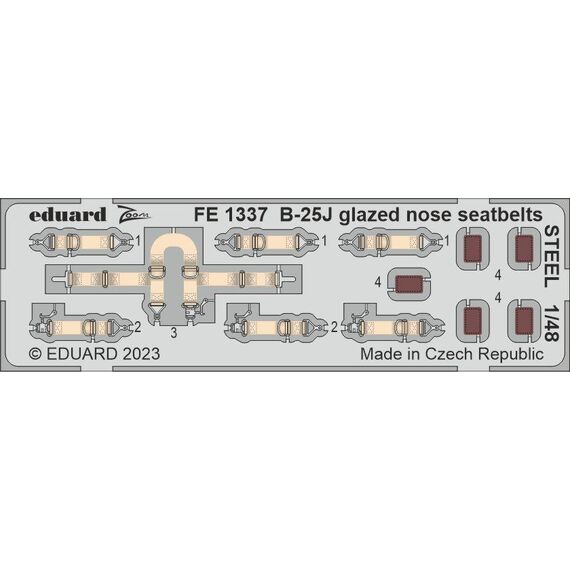 B-25J glazed nose BIG detail set, image 26