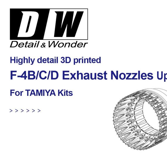 F-4B/C/D exhaust nozzles Detail & Wonder 480102 1:48, image 2