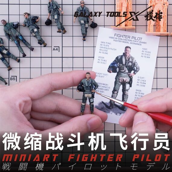 Fighter pilot for F-35A/B/C Galaxy Model F48003 1:48, image 3