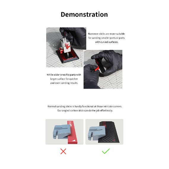 Carbon fiber polishing board flat angle set DSPIAE CB-S, image 14