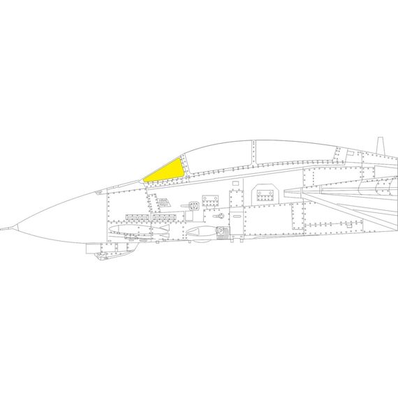 F-14B windshield TFace mask set, image 2