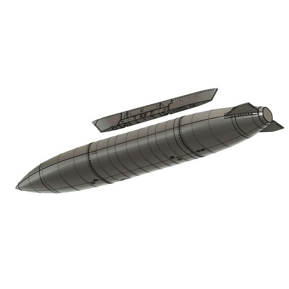 Saab J39 Gripen external fuel tank + pylon, image 4