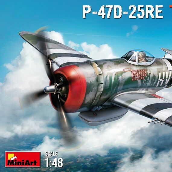 P-47D-25RE Thunderbolt (Advanced kit)MiniArt 48001 1:48