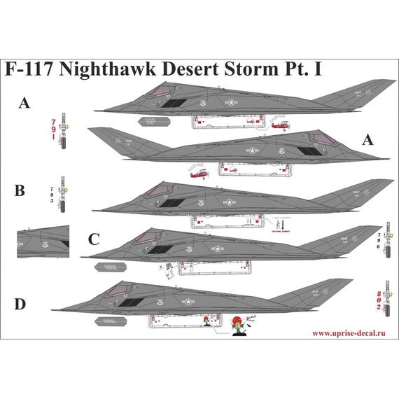 F-117 Nighthawk Desert Storm Pt.I with stencils	, image 2