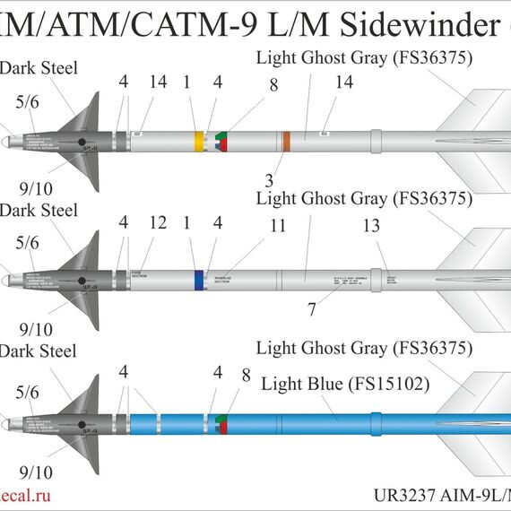 AIM/ATM/CATM-9 L/M Sidewinder 10 pcs