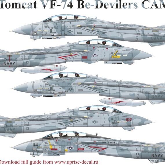 F-14B Tomcat VF-74 Be-Devilers CAMO