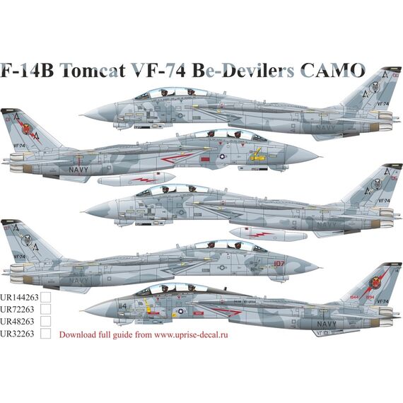 F-14B Tomcat VF-74 Be-Devilers CAMO, image 2