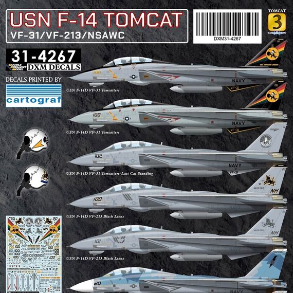 USN F-14 VF-31/VF-213/NSAWC Tomcat Collection #3