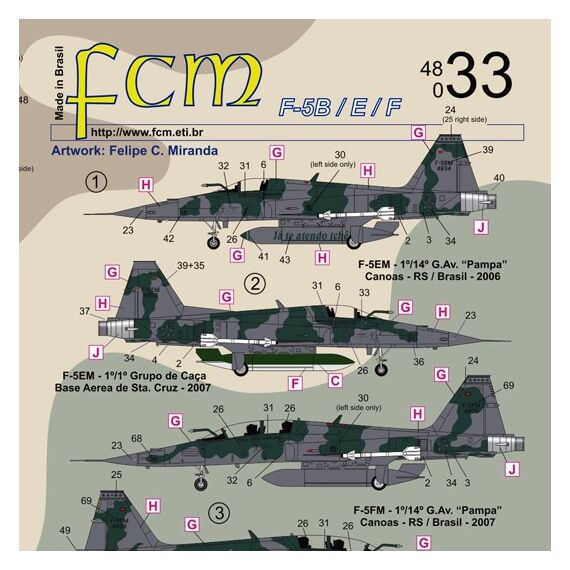 F-5E/F/B/M part 1 - Brazilian Tigers