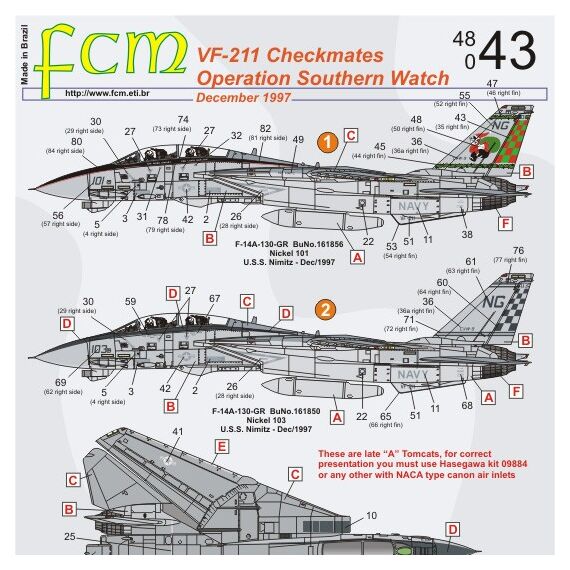 F-14A VF-211 Operation Southern Watch